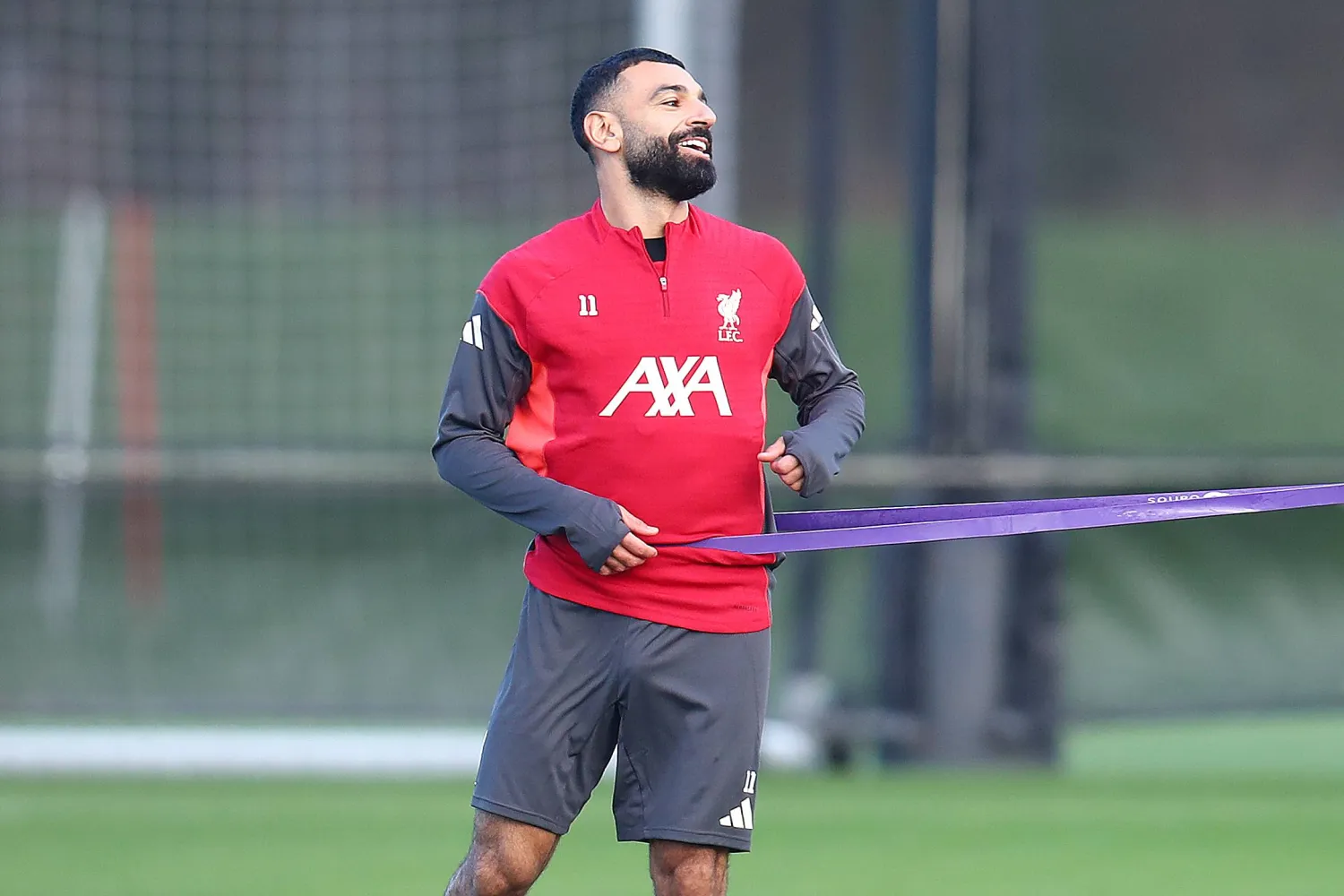 صلاح خلال الحصص التدريبية الأخيرة (د.ب.أ)