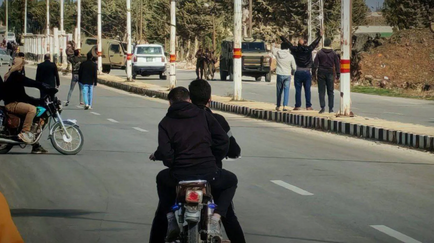 صورة من ريف القنيطرة الشمالي بجنوب سوريا (سانا)