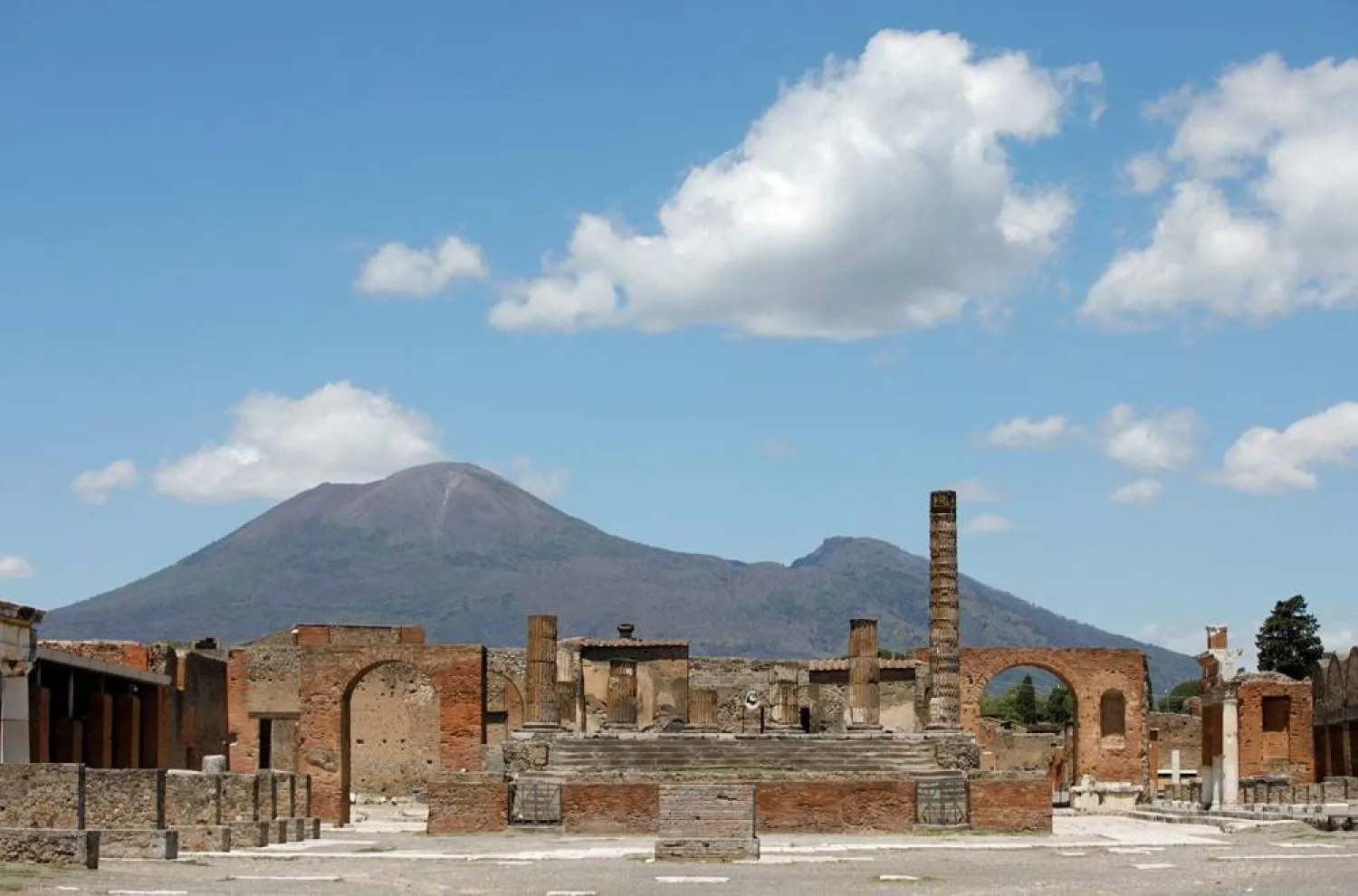 The archaeological site of the ancient Roman city of Pompeii is seen in Pompeii, Italy, May 26, 2020. (Reuters) 
