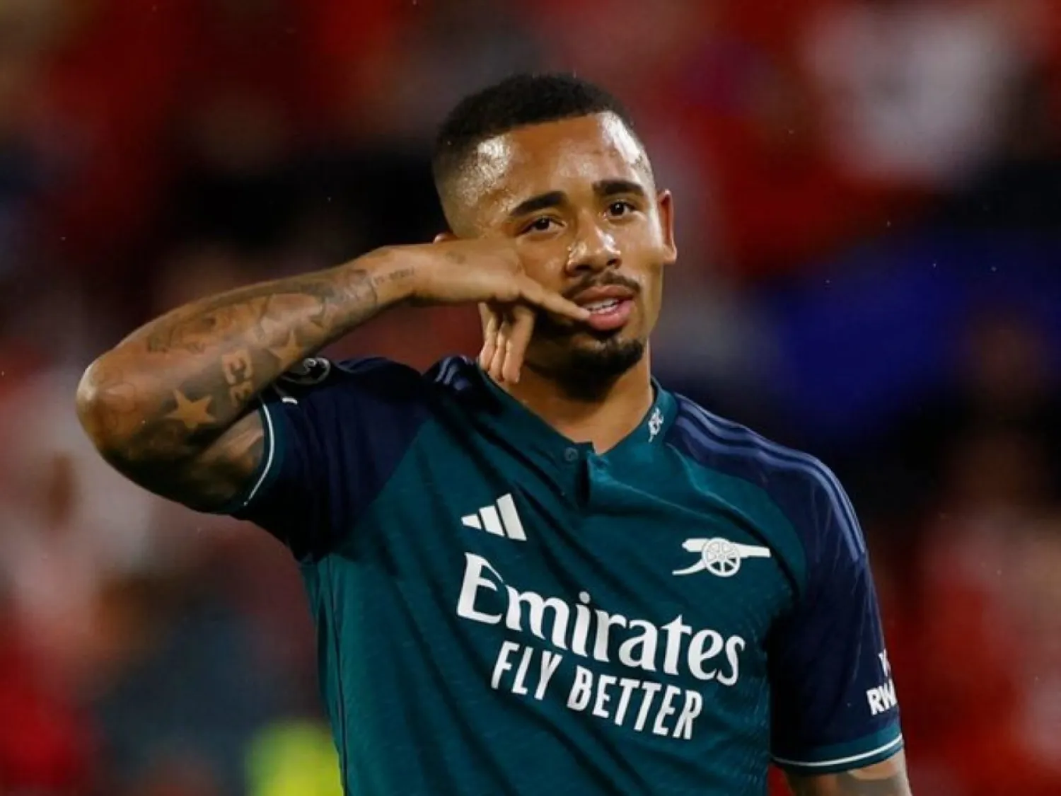 مهاجم آرسنال البرازيلي غابرييل خيسوس (رويترز)