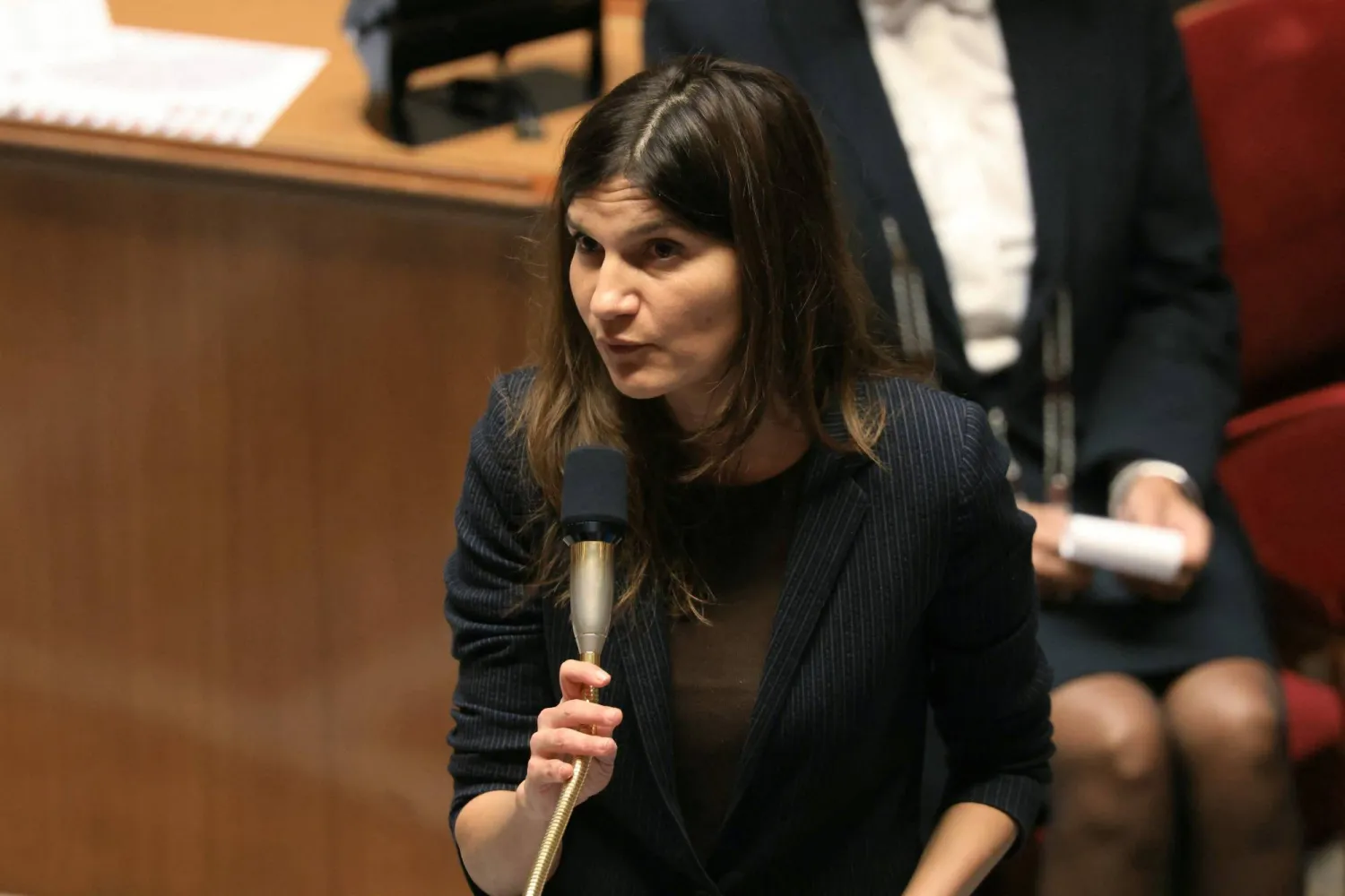 وزيرة الدولة في وزارة الجيوش الفرنسية أليس روفو (أ.ف.ب)