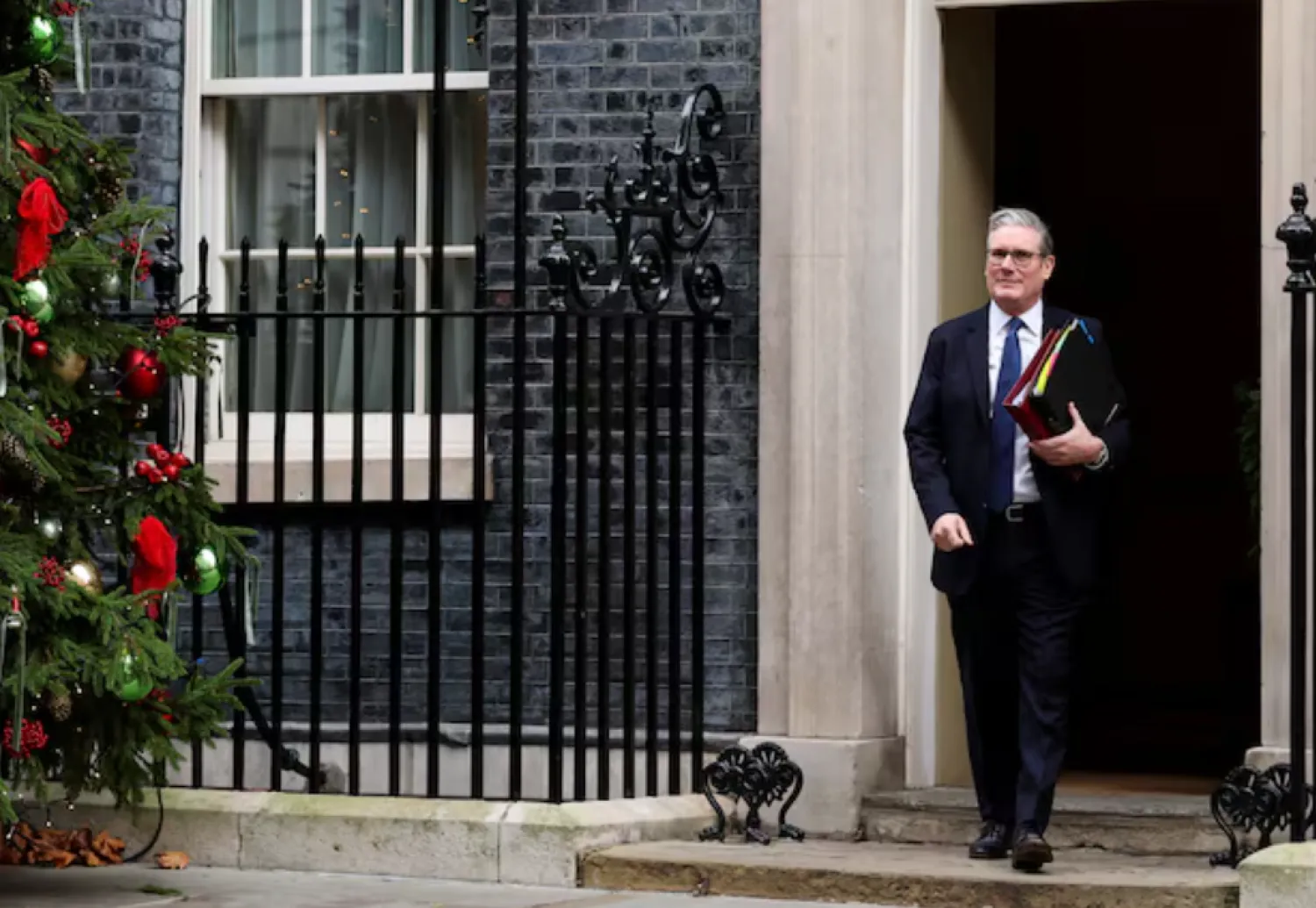 British Prime Minister Keir Starmer leaves 10 Downing Street in London, Britain, December 10, 2025. REUTERS/Hannah McKay 