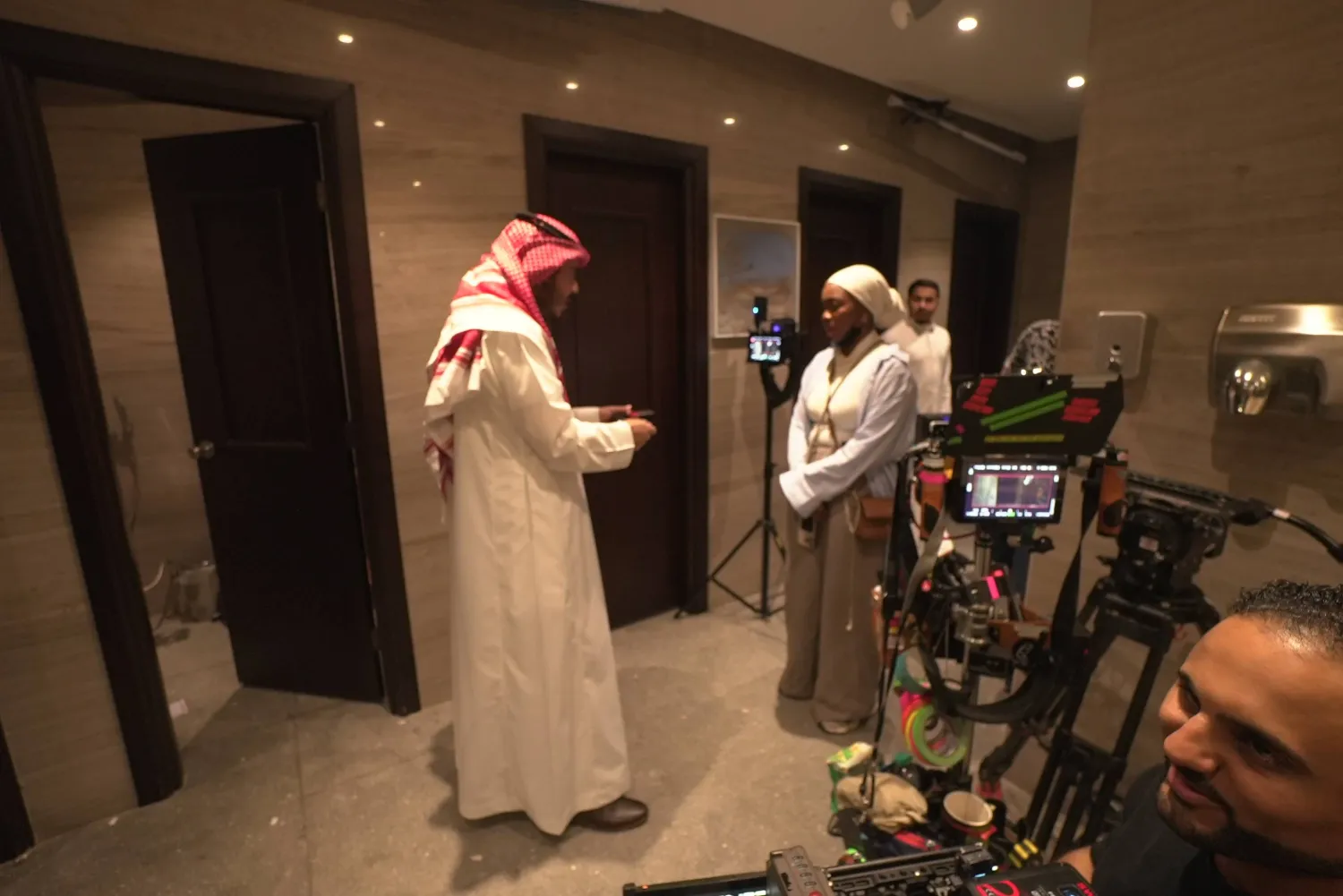 من كواليس تصوير الفيلم (الشرق الأوسط) 