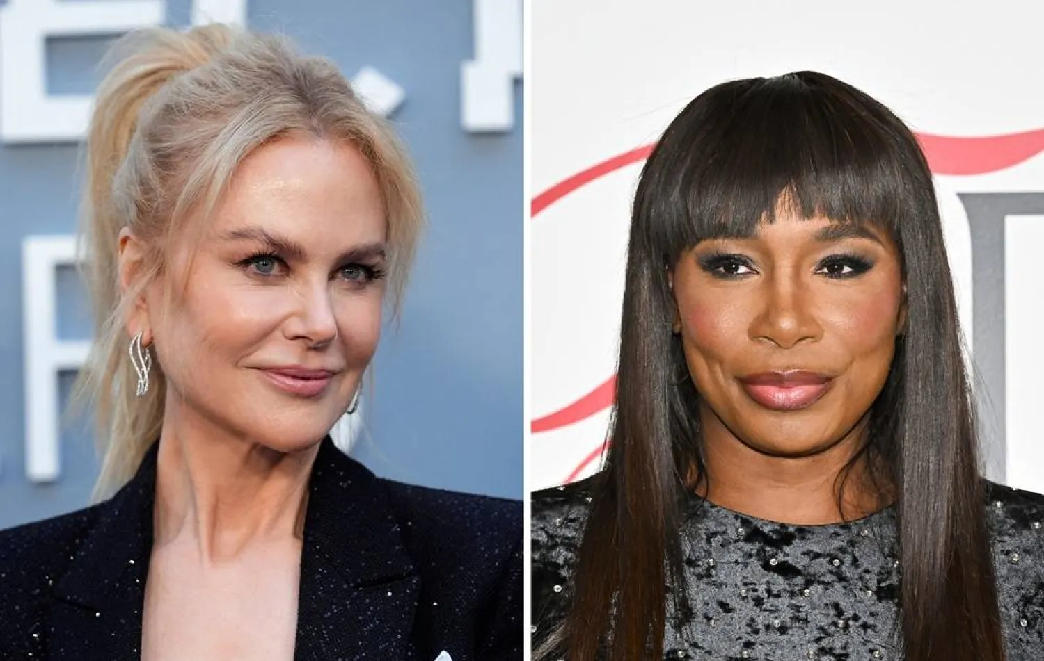  This combination of photos shows Nicole Kidman, left, and Venus Williams. (AP) 