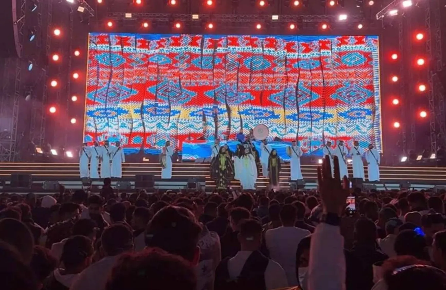 أحد المسارح الجديد لنسخة هذا العام من فعالية «ساوندستورم» في الرياض (الشرق الأوسط)