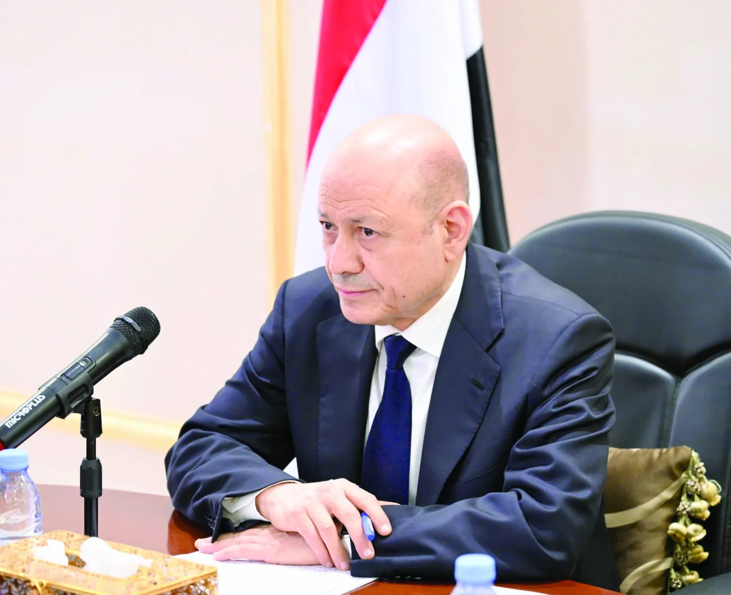 
رئيس مجلس القيادة الرئاسي اليمني رشاد العليمي (سبأ)