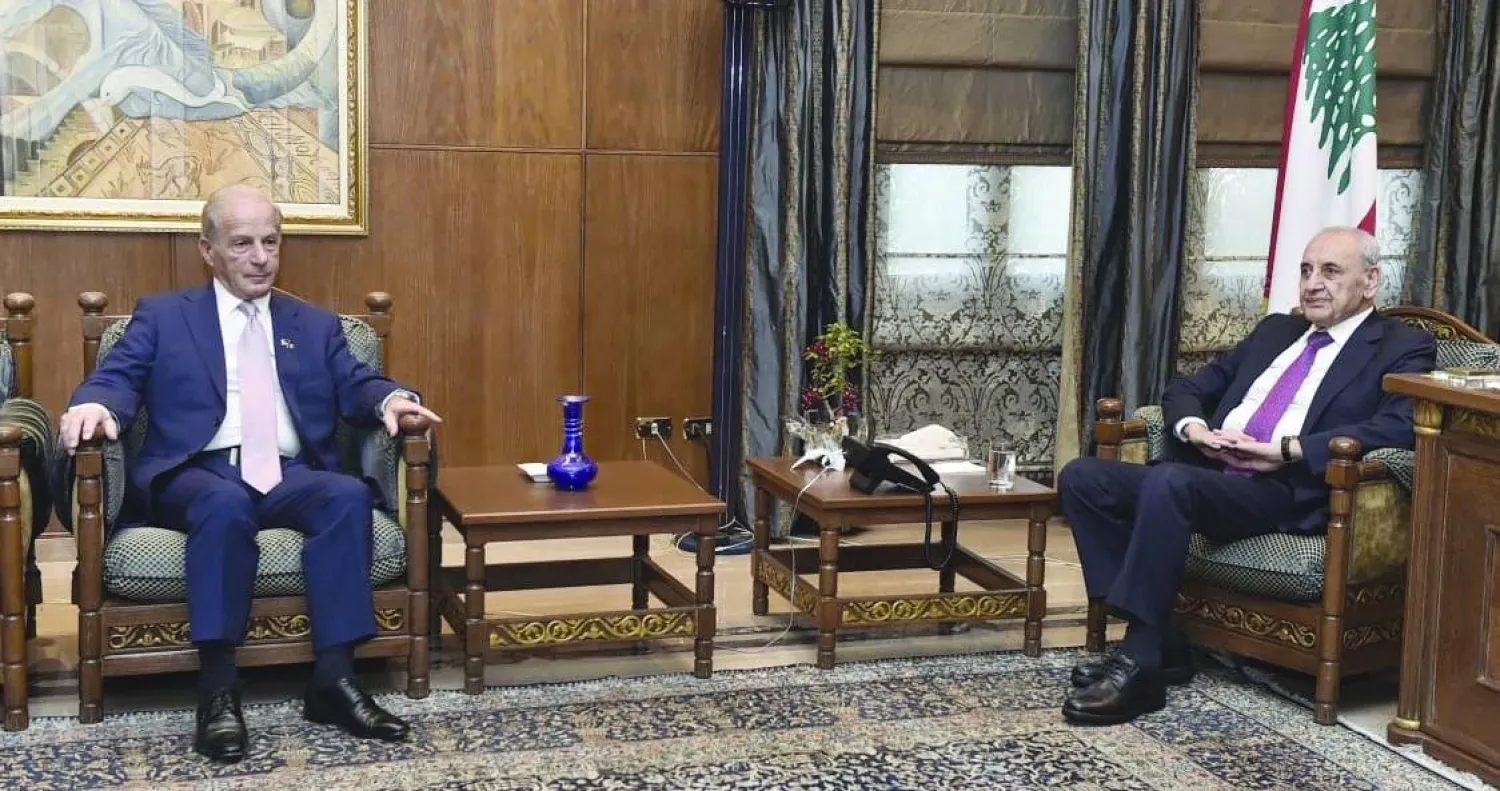 Lübnan Parlamento Başkanı Nebih Berri, ABD Büyükelçisi Michel Issa'yı kabul etti (Parlamento Başkanlığı)