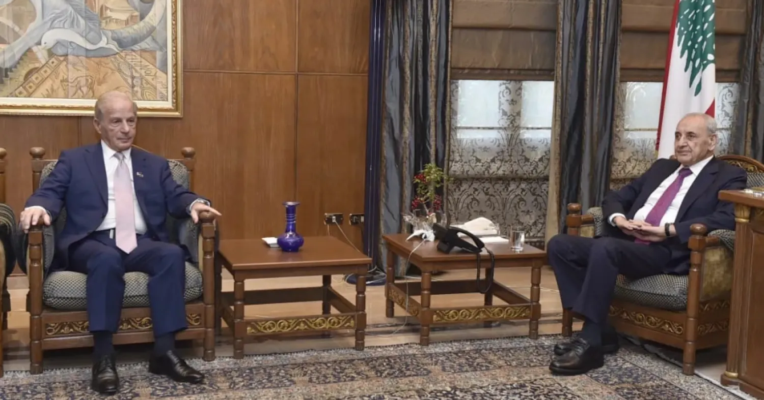 Lebanon Speaker Berri Receives United States Ambassador Michel Issa (Parliament)