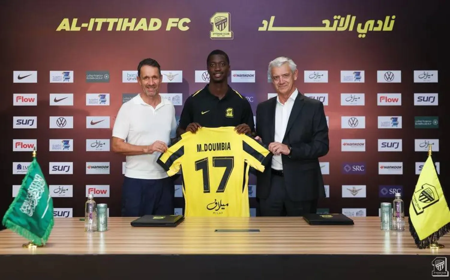 المالي مامادو دومبيا لاعب وسط نادي الاتحاد (الدوري السعودي)