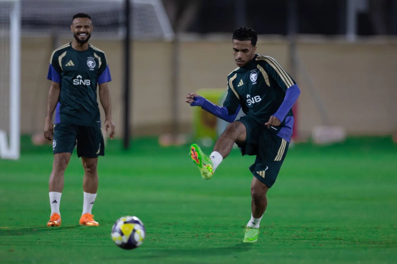 جانب من تحضيرات الأخضر لمواجهة الأردن (المنتخب السعودي) 