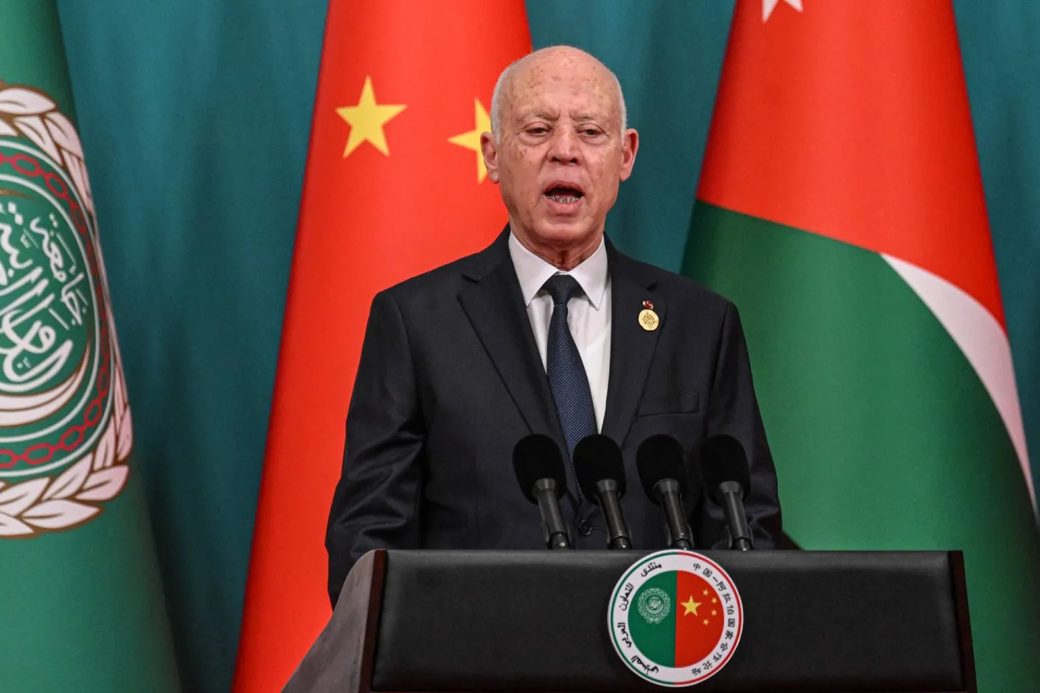 الرئيس التونسي قيس سعيد (أ.ف.ب)