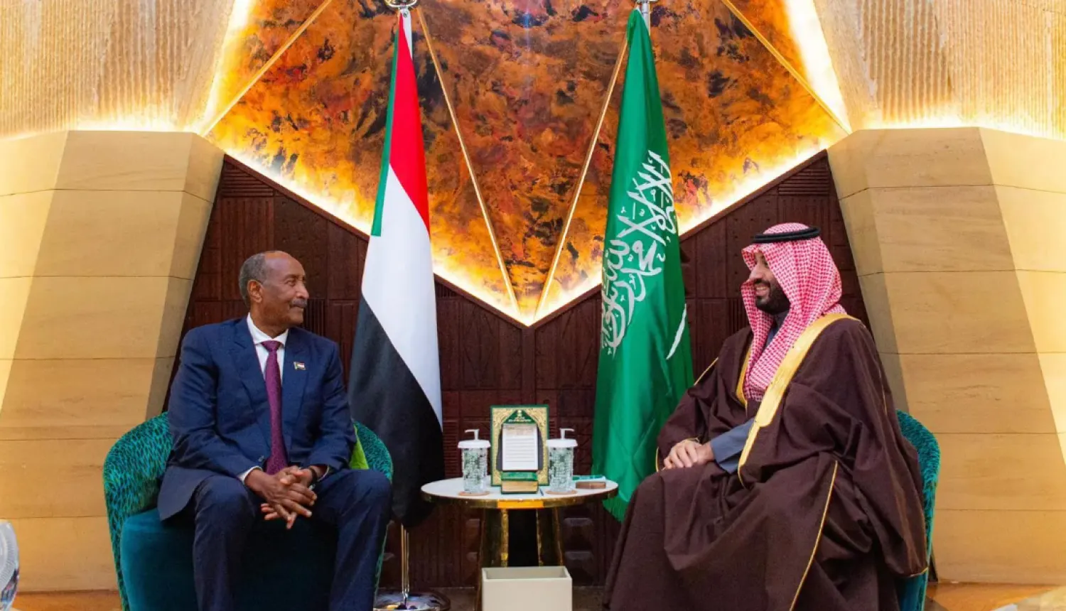 Saudi Crown Prince meets with Sudan's Abdel Fattah Al-Burhan in Riyadh - SPA