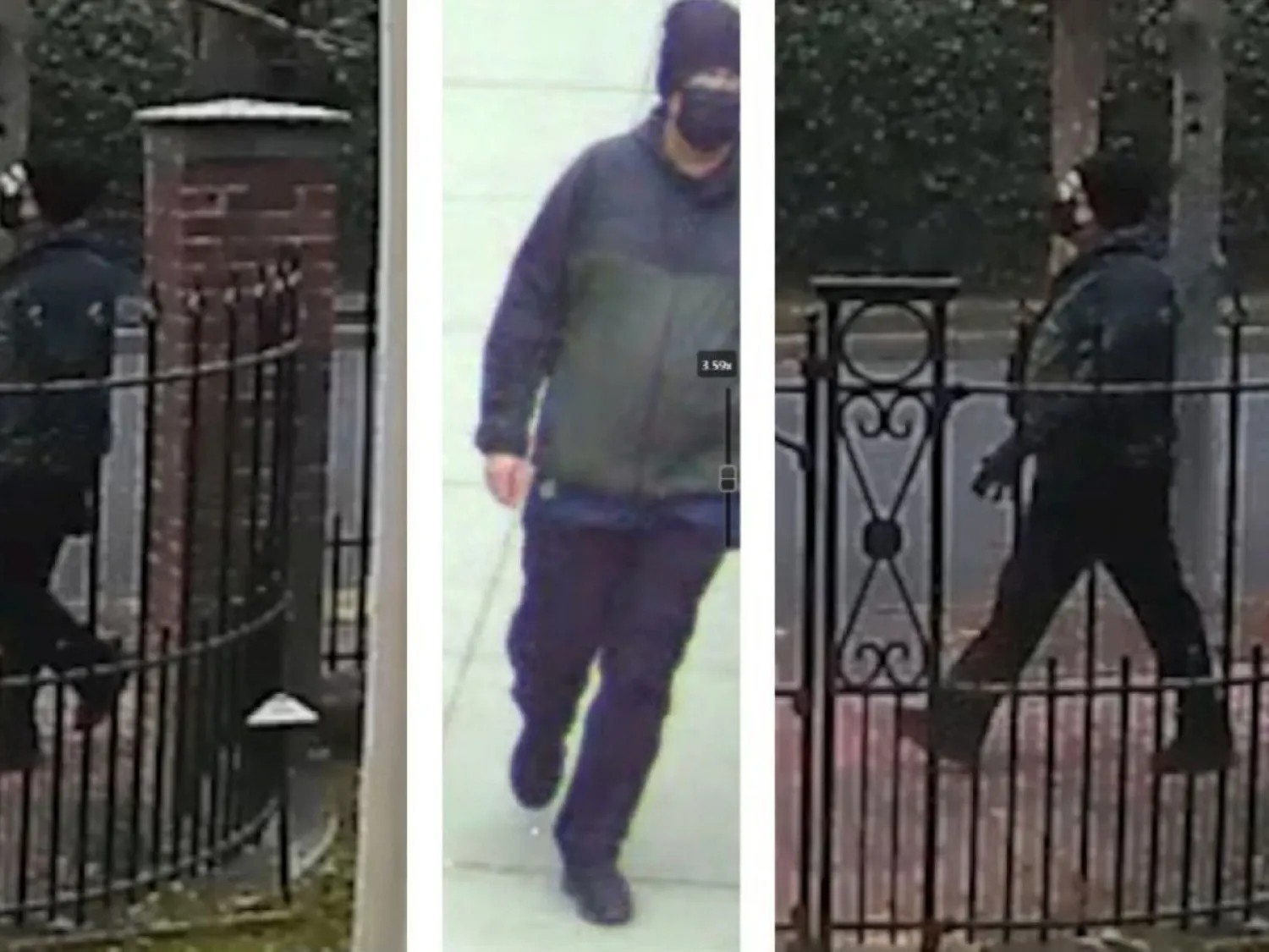 تُظهر هذه الصورة المركبة التي تم إنشاؤها باستخدام صور مقدمة من مكتب التحقيقات الفيدرالي وقسم شرطة بروفيدنس رود آيلاند شخصاً مشتبهاً به في حادث إطلاق النار الذي وقع في جامعة براون في بروفيدنس رود آيلاند (أ.ب)