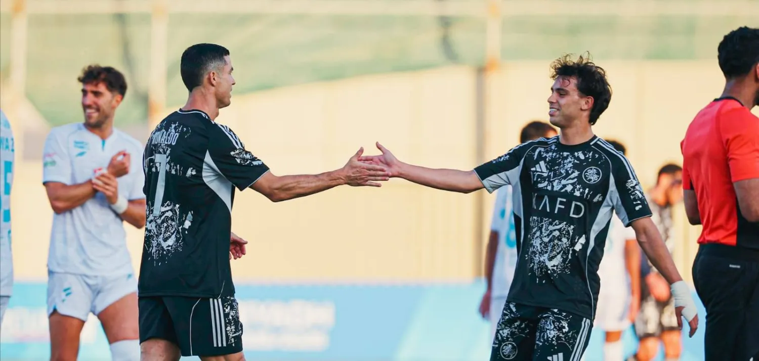 رونالدو وفيليكس سجلا هدفي النصر (موقع النادي) 