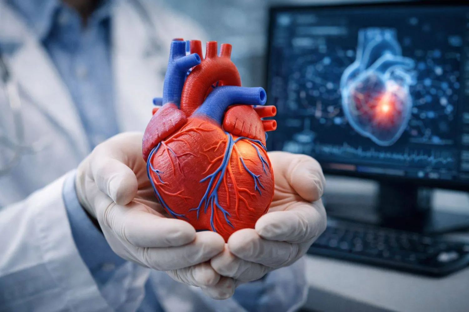 قلب مطبوع من خلايا المريض تحت إشراف الذكاء الاصطناعي