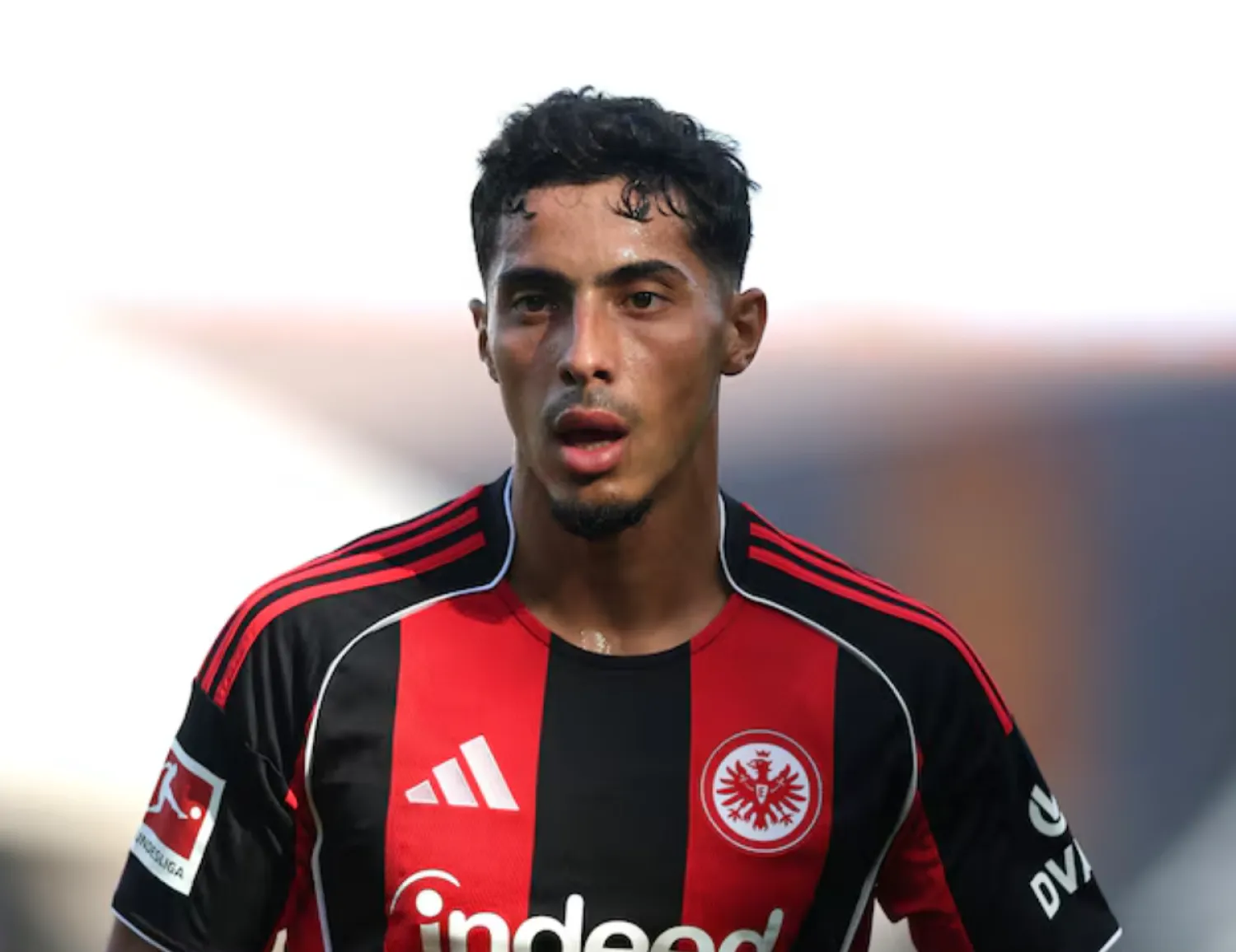 Soccer Football - Friendly - Fulham v Eintracht Frankfurt - Craven Cottage, London, Britain - August 9, 2025 Eintracht Frankfurt's Fares Chaibi Action Images via Reuters/Paul Childs 