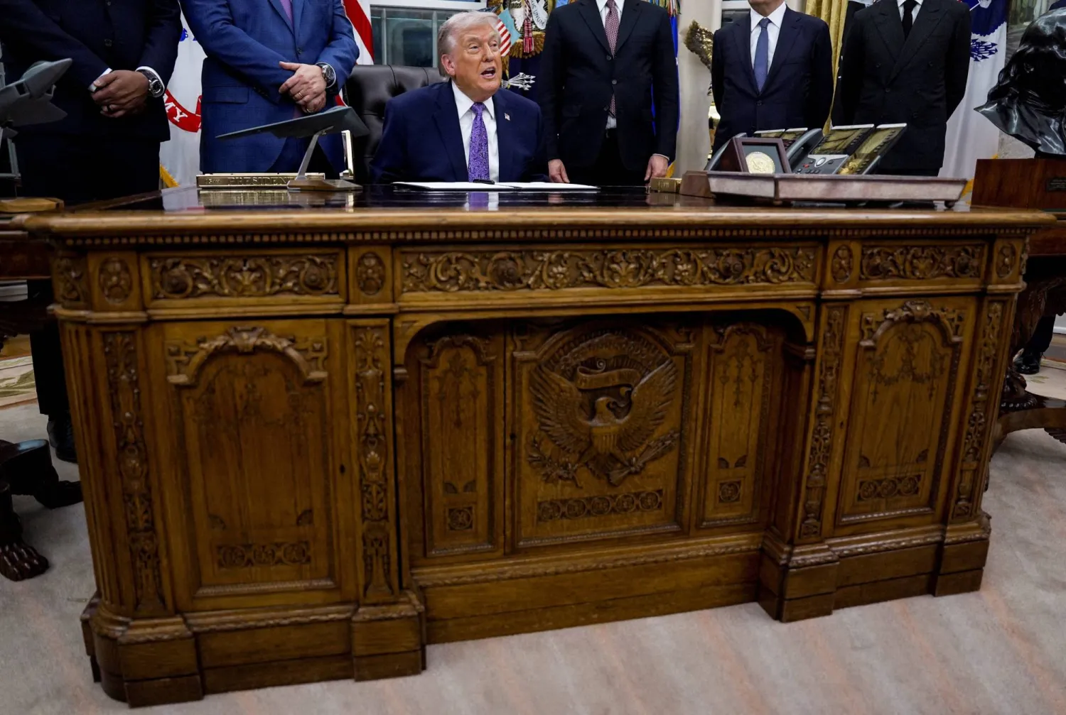 ترمب في المكتب البيضاوي في 11 ديسمبر 2025 (رويترز)