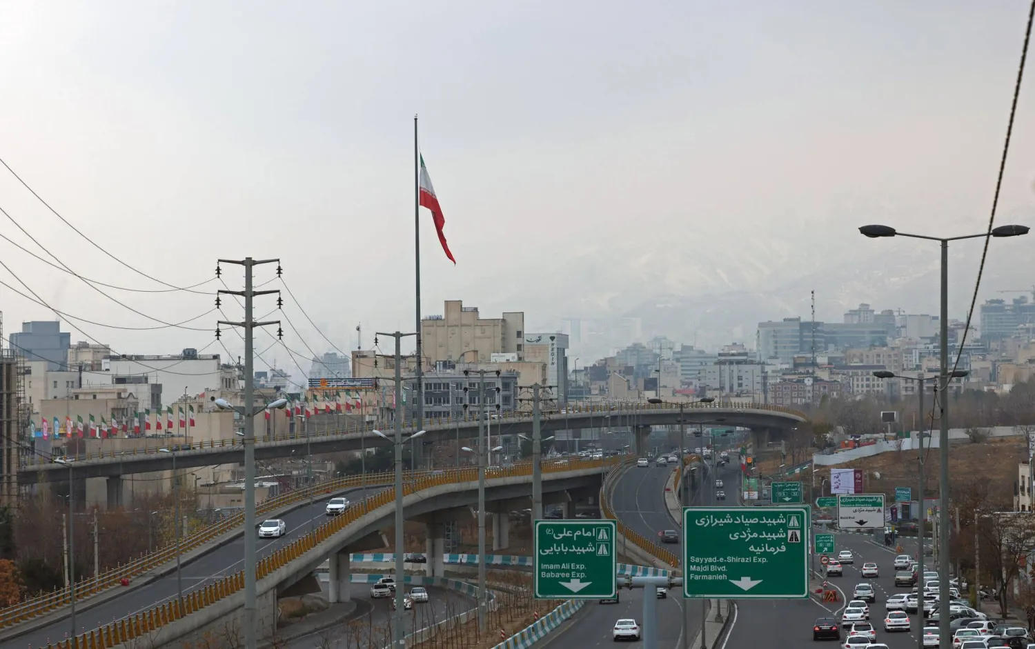 A general view of the snow-covered mountains surrounding Tehran, Iran, 19 Dec 2025. EPA/ABEDIN TAHERKENAREH