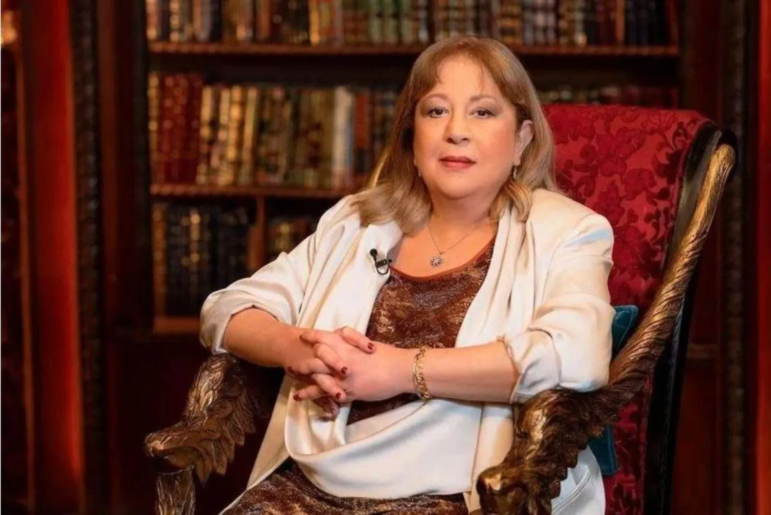 سمية الألفي كما ظهرت في أحد البرامج التلفزيونية