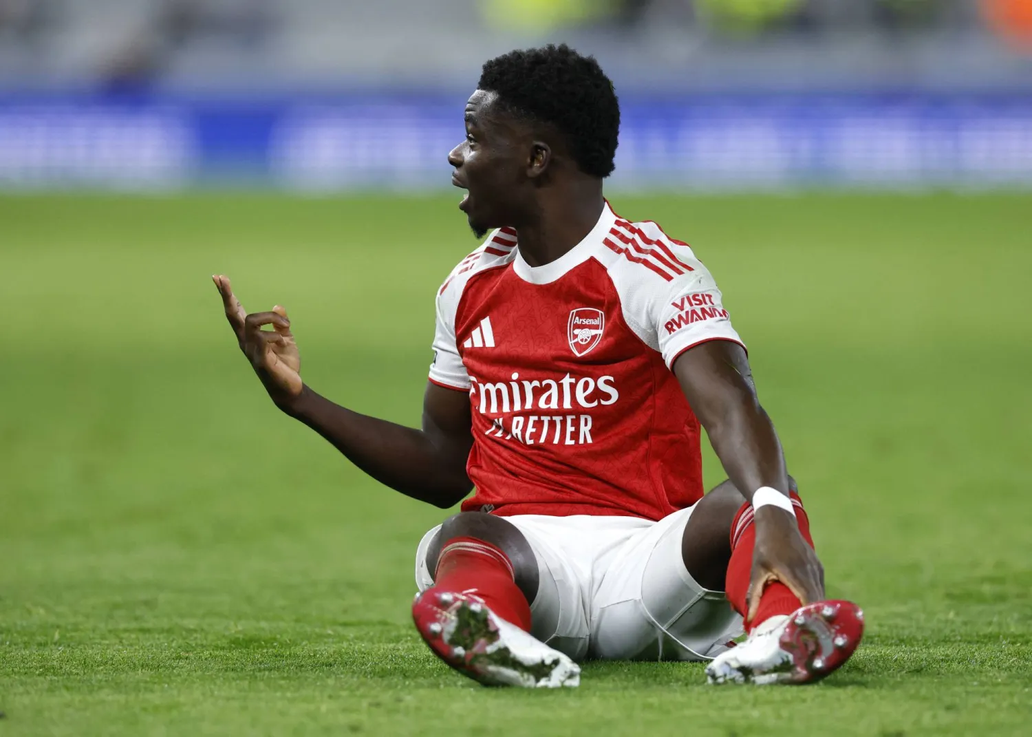 بوكايو ساكا نجم آرسنال (رويترز)