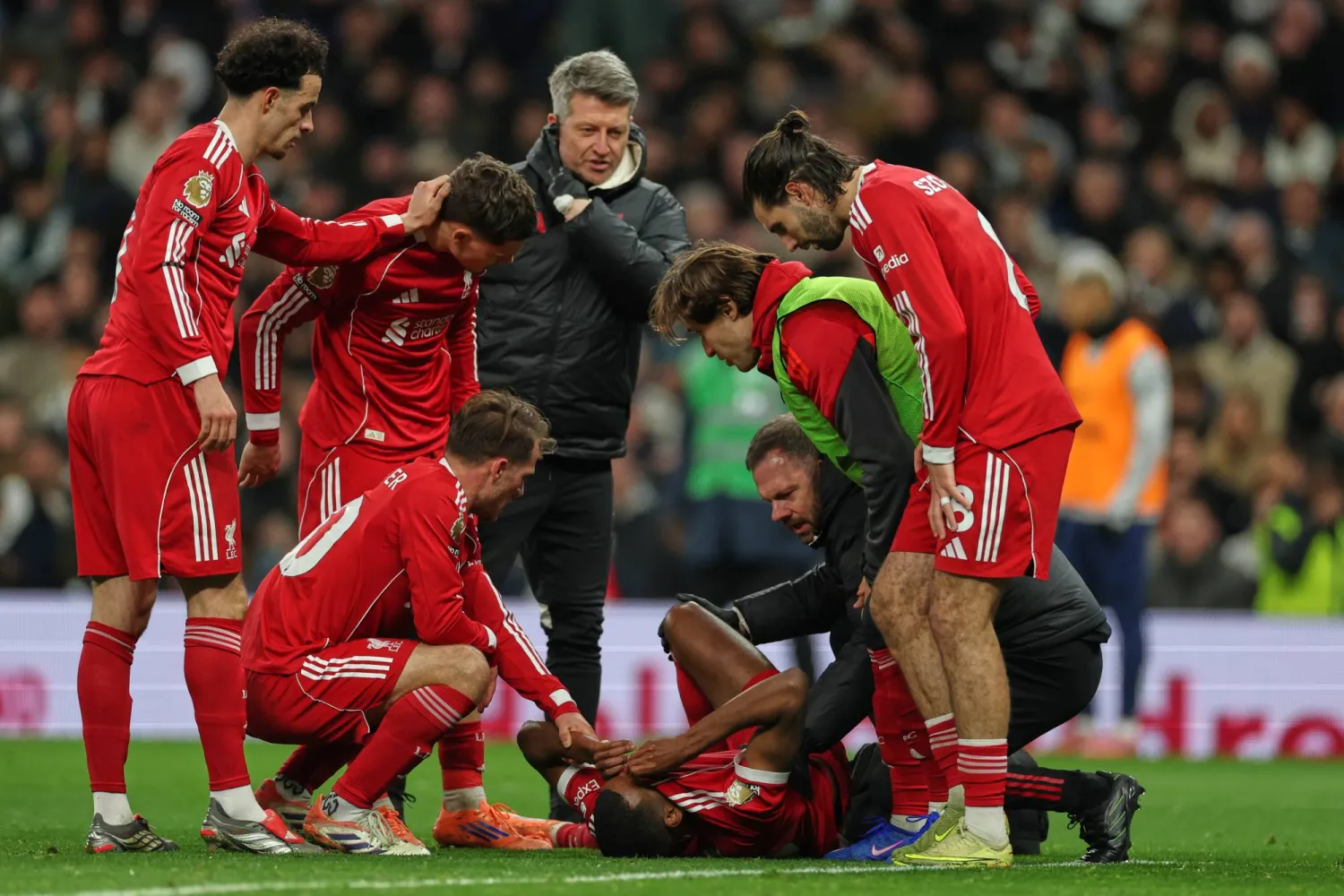 تألق ألكسندر إيزاك وإصابته الأبرز في مواجهة توتنهام (أ.ب)