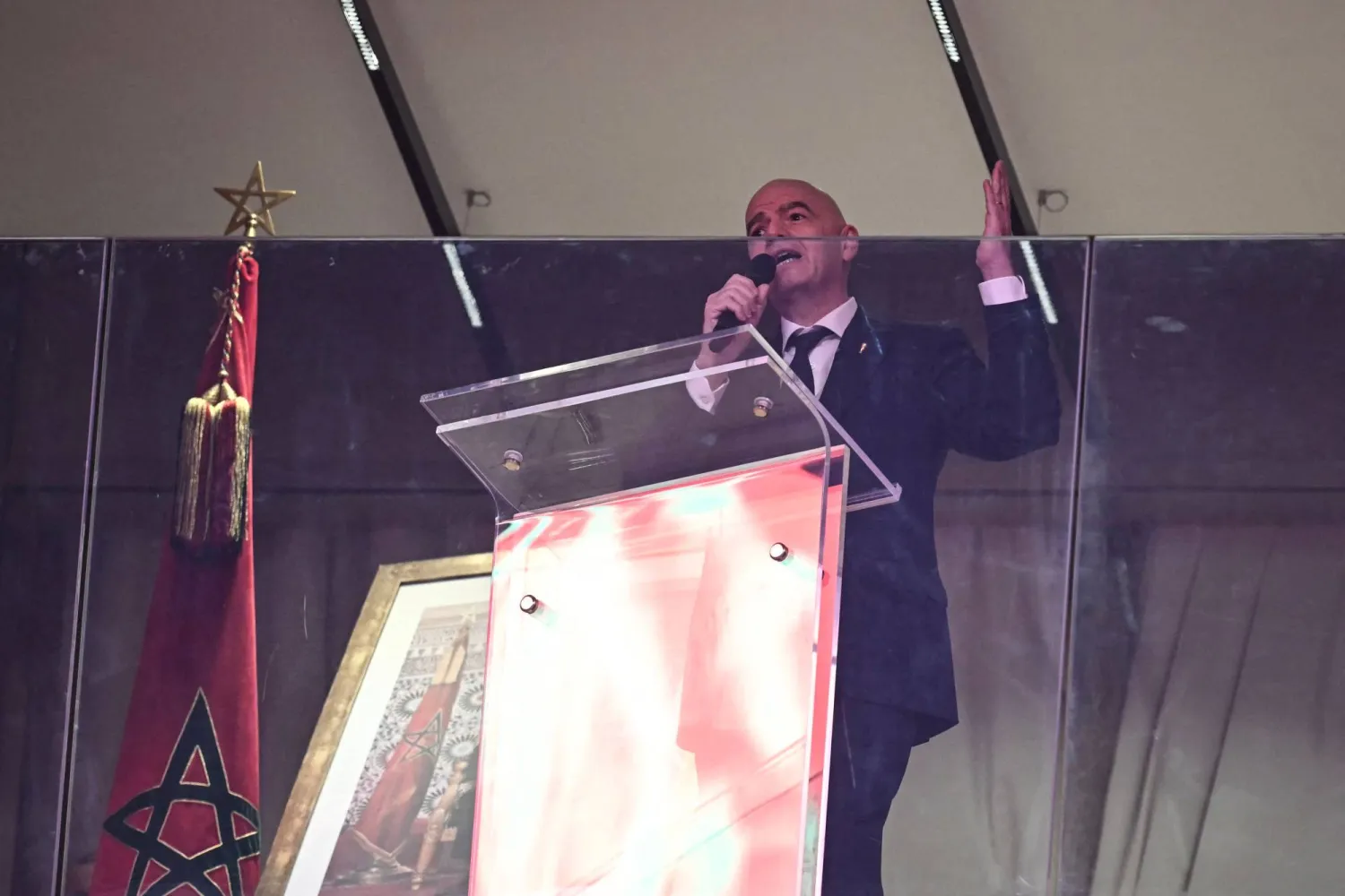 السويسري جياني إنفانتينو رئيس الاتحاد الدولي لكرة القدم (أ.ف.ب)