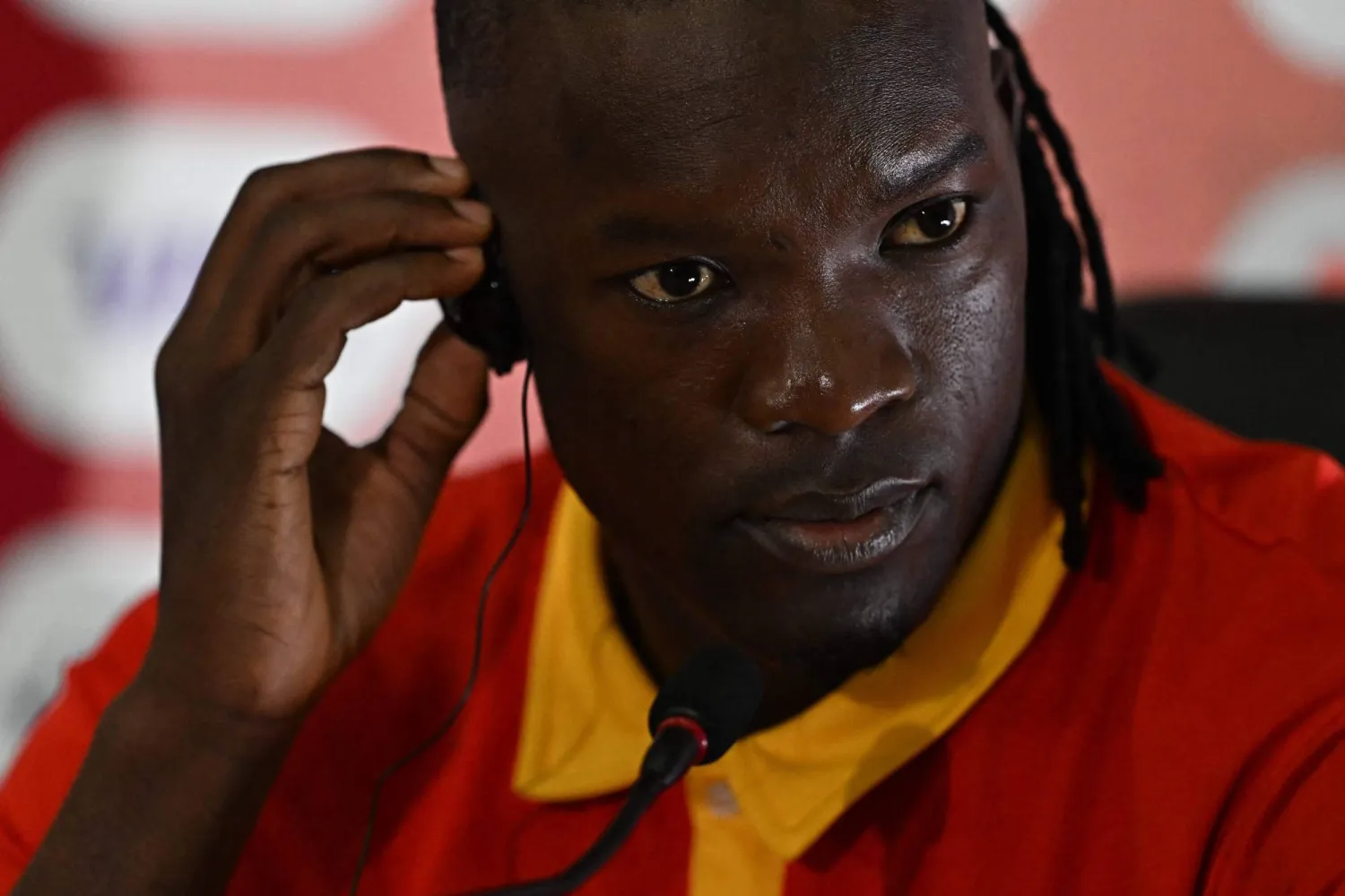 خالد أوتشو لاعب منتخب أوغندا (أ.ف.ب)