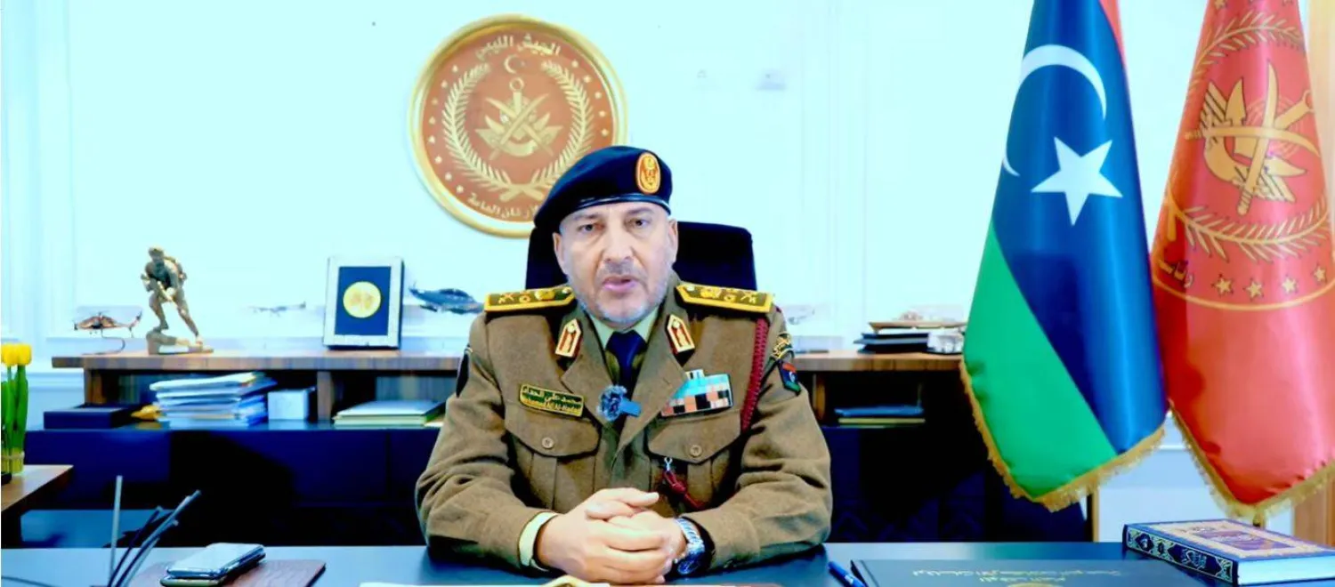 الفريق محمد الحداد رئيس أركان القوات التابعة لحكومة الدبيبة (رئاسة الأركان) 