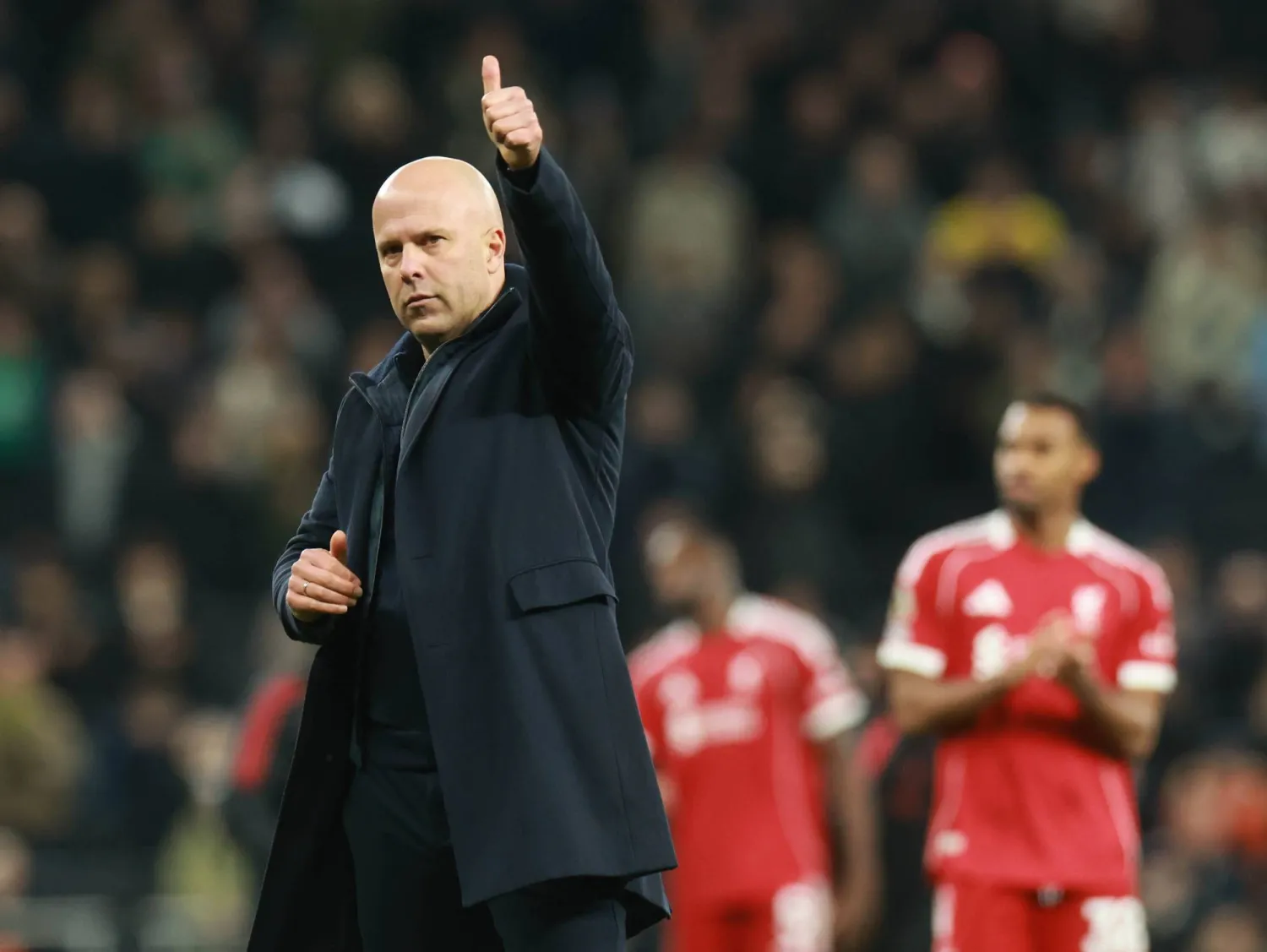 سلوت مدرب ليفربول (إ.ب.أ)