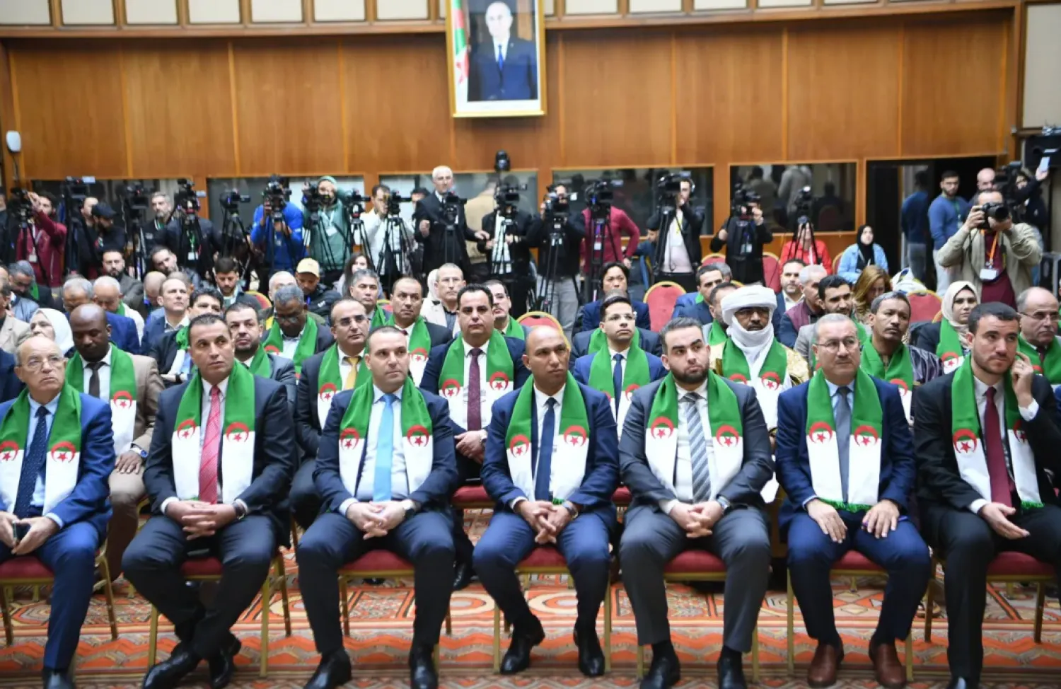 Members of the committee drafting the law criminalizing colonialism (File Photo/ Algerian Parliament)