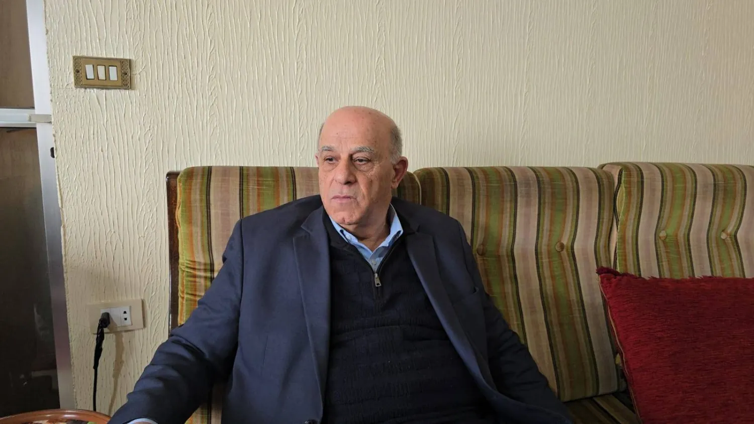 Abdul Salam Shukr speaks to Asharq Al-Awsat from Nabi Sheet. (Asharq Al-Awsat) 