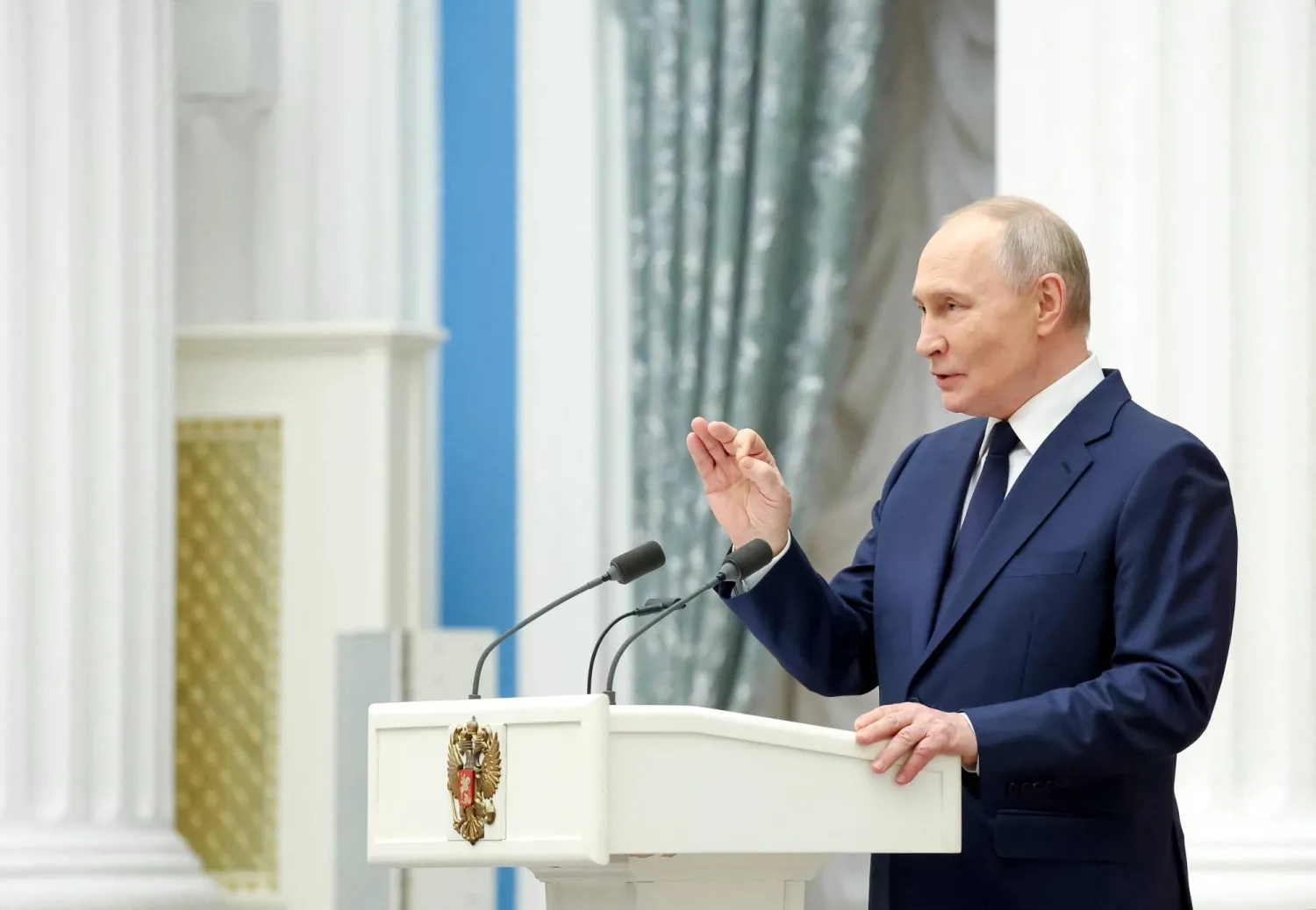 الرئيس ⁠الروسي ​فلاديمير بوتين (رويترز)