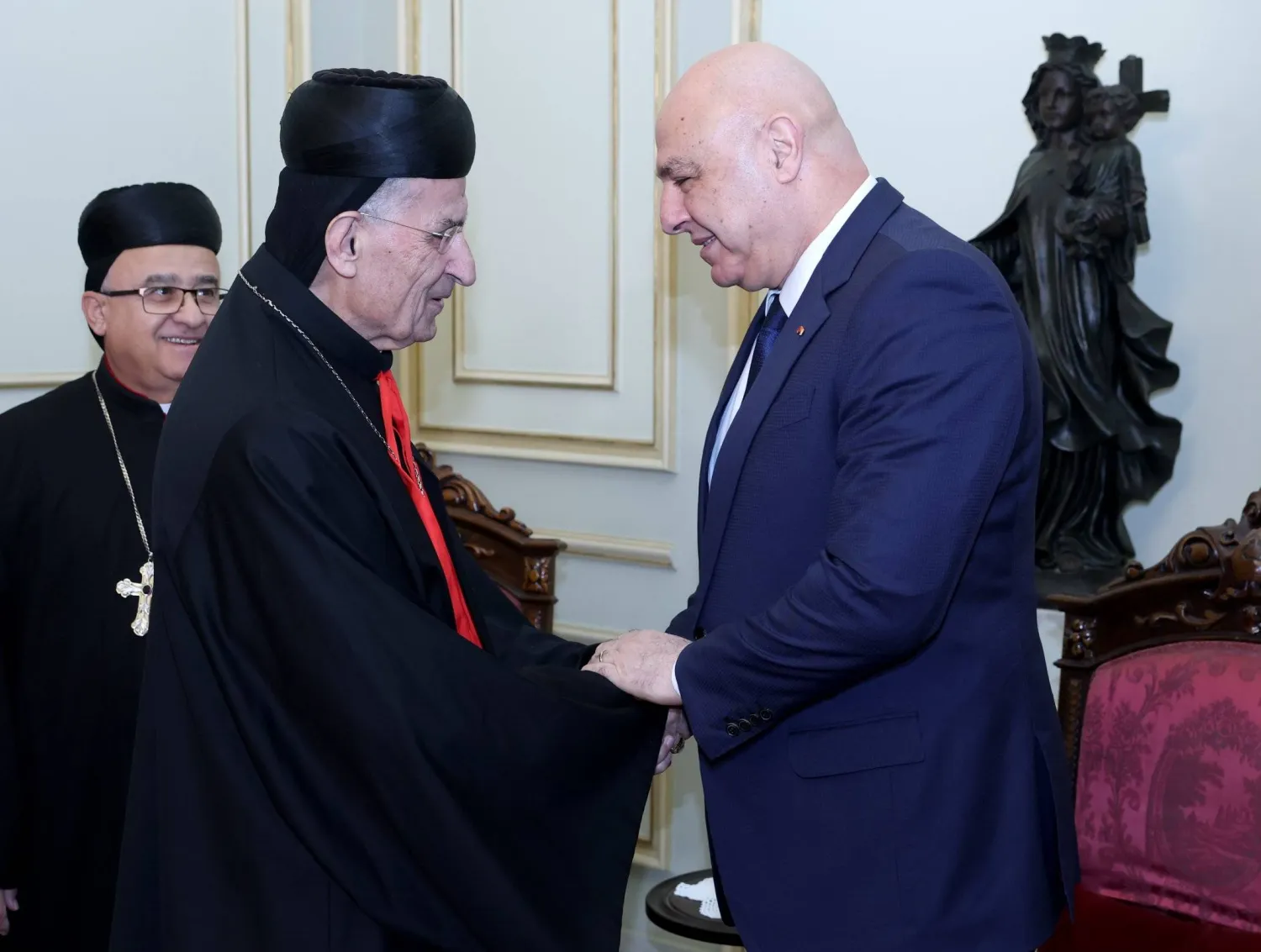 الرئيس اللبناني جوزيف عون والبطريرك الماروني بشارة الراعي (الرئاسة اللبنانية)