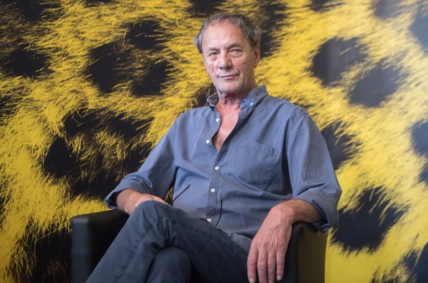 Palestinian actor Mohammed Bakri poses during the photocall for the film “Wajib” at the 70th Locarno International Film Festival in Locarno, Switzerland, on Aug. 5, 2017. (Urs Flueeler/Keystone via AP, File)