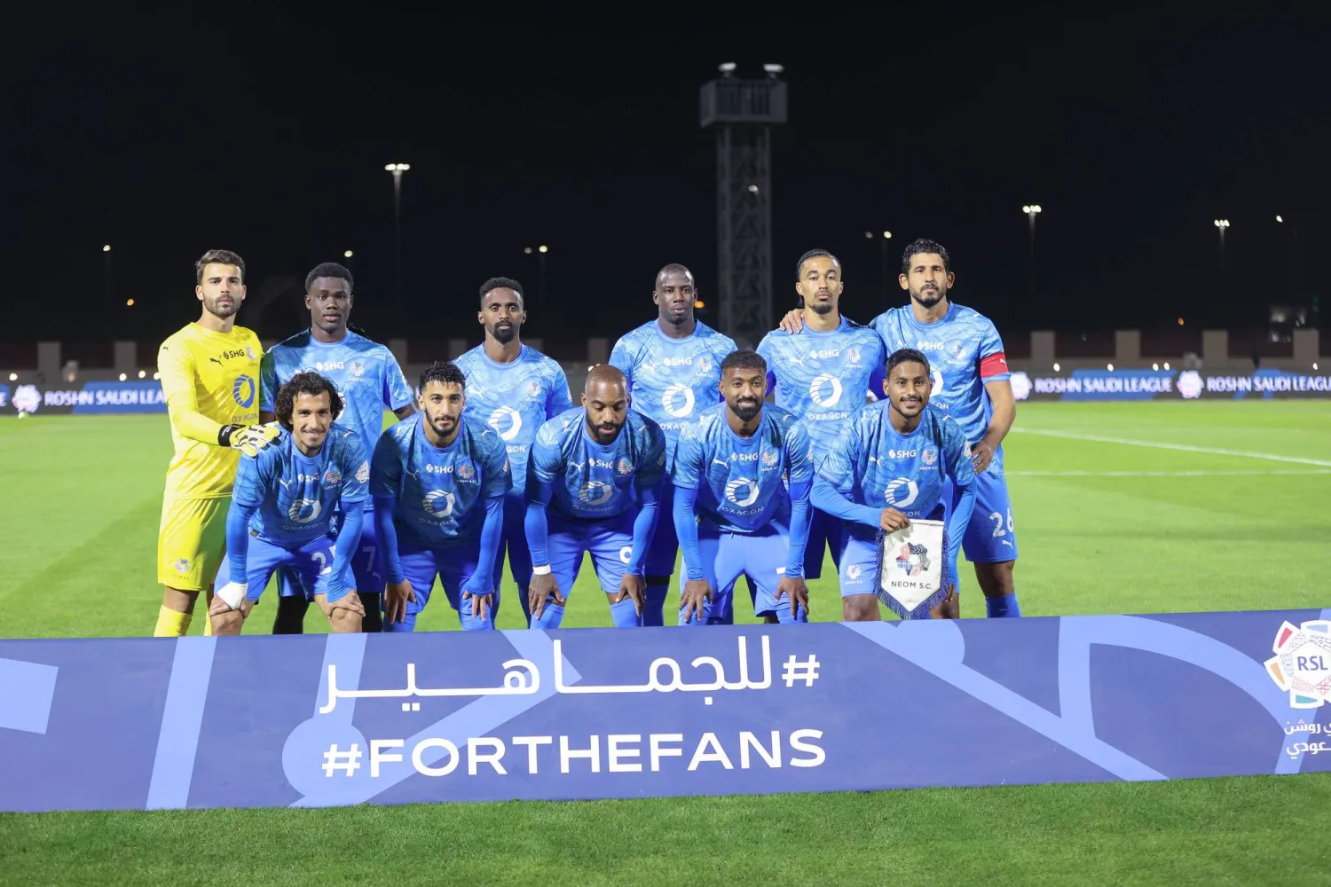 السلولي قال إن نيوم يطمح لمراكز المقدمة (تصوير: عدنان مهدلي) 