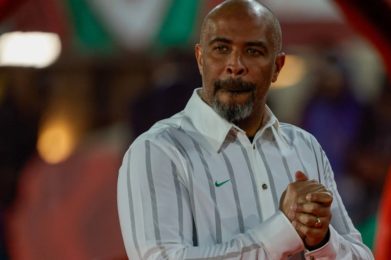 المالي إريك شيل المدير الفني لمنتخب نيجيريا (أ.ف.ب)