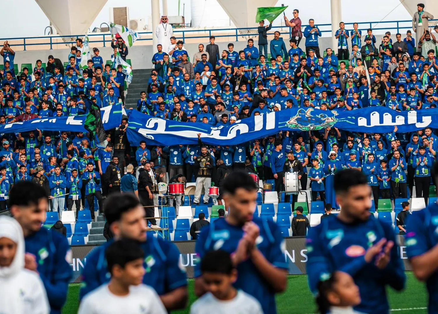 العفالق قال إن الحضور الجماهيري الكبير ساهم بالفوز أمام الأهلي (نادي الفتح)