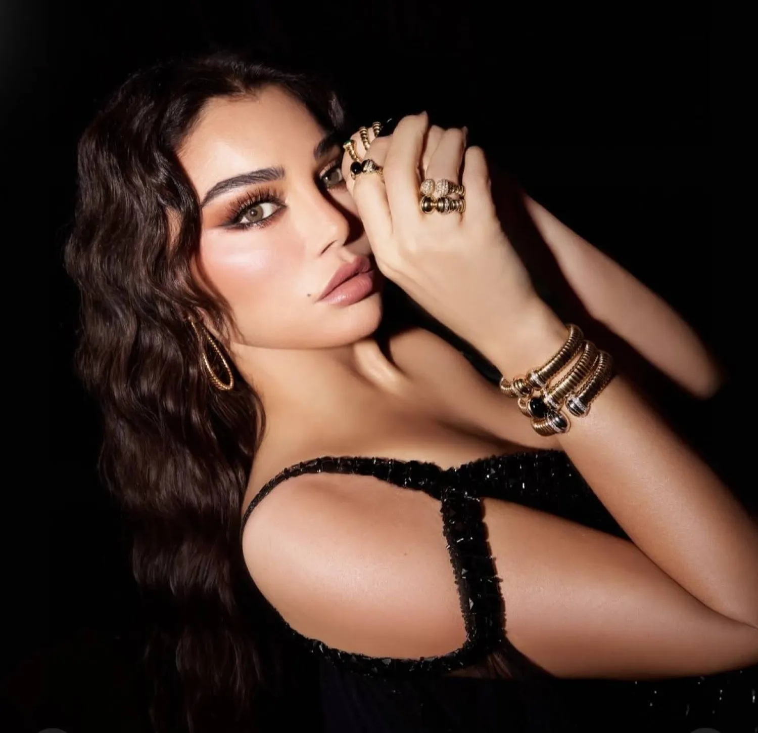 تألقت هيفاء وهبي في مجموعة إطلالات مختلفة (حسابها على {إنستغرام})