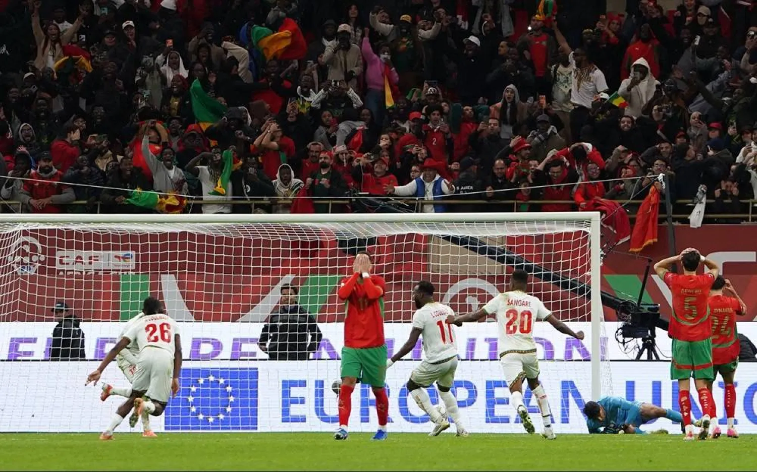 Football - CAF Africa Cup of Nations - Morocco 2025 - Group A - Morocco v Mali - Prince Moulay Abdellah Stadium, Rabat, Morocco - December 26, 2025 Morocco's Ismael Saibari reacts after Mali's Lassine Sinayoko scored their first goal. (Reuters)