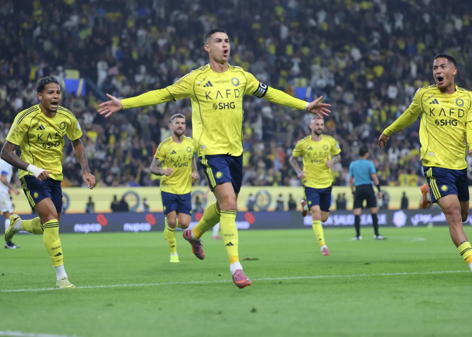 رونالدو في صدارة قائمة الهدافين (تصوير: عبدالعزيز النومان)