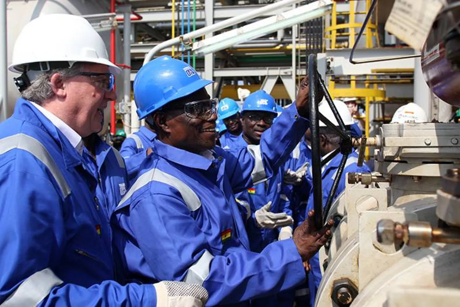 افتتاح حقل نفط في غانا (أرشيفية - رويترز)