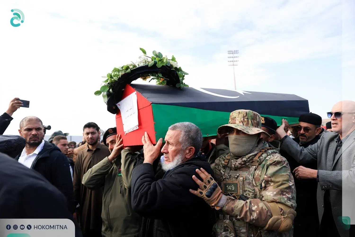 Libya'nın Misrata şehrindeki El-Haddad ve arkadaşlarının cenaze töreninden (Başbakanlık Ofisi)