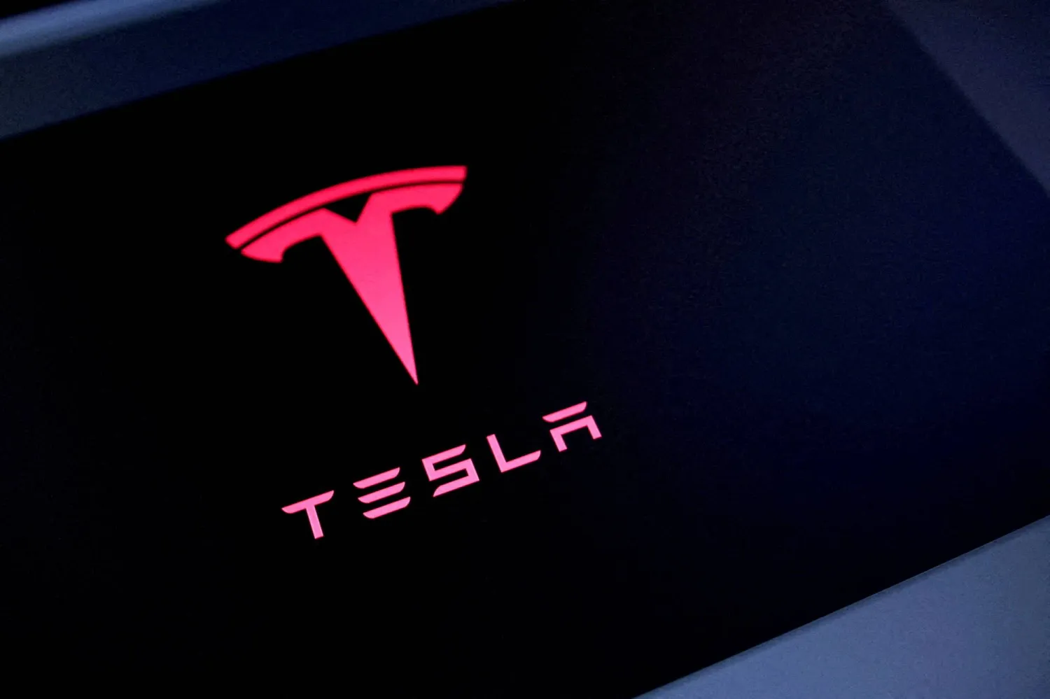 The Tesla logo is seen in this illustration taken July 23, 2025. (Reuters)