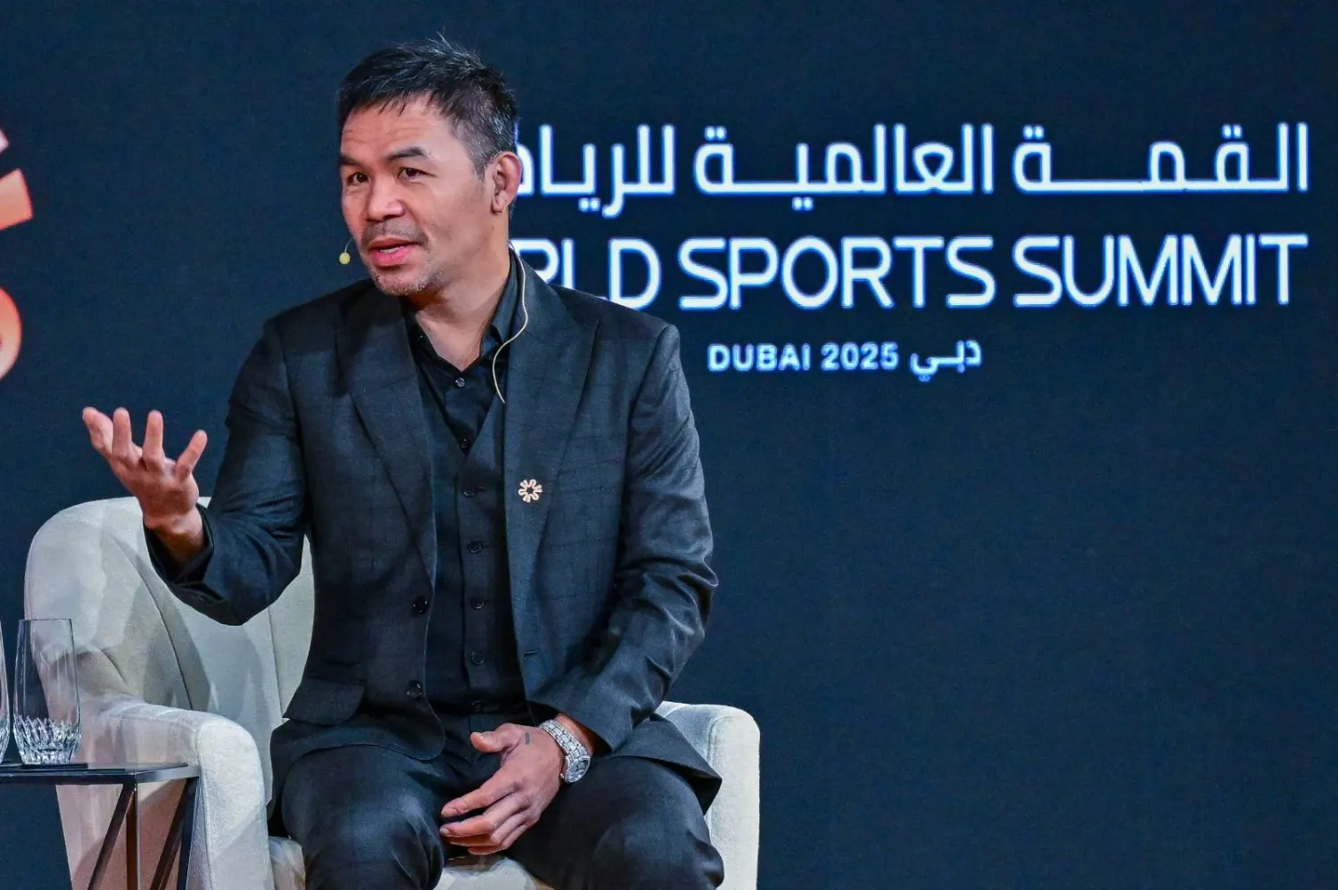 أسطورة الملاكمة العالمي الفلبيني ماني باكياو (الشرق الأوسط)