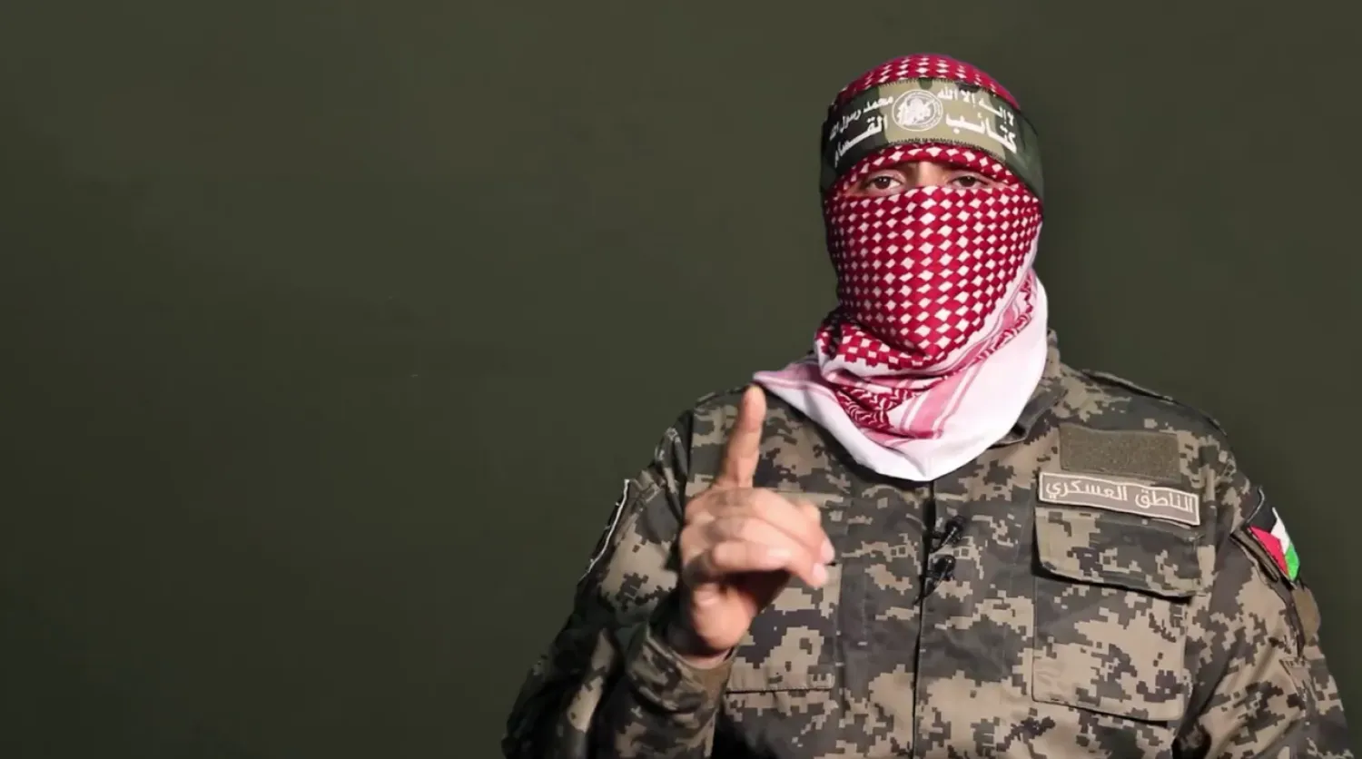 FILE Photo of Hamas now late spokesperson Abu Ubaida. (Screengrab from al-Qassam brigades video)