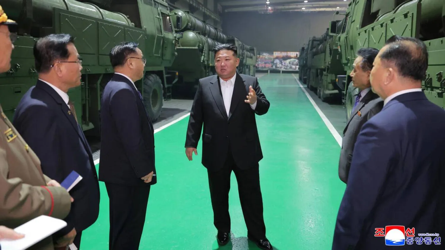North Korea is still technically at war with the South and its vast artillery arsenal has long been believed by analysts to be central to its strategy should conflict break out on the peninsula. STR / KCNA VIA KNS/AFP

