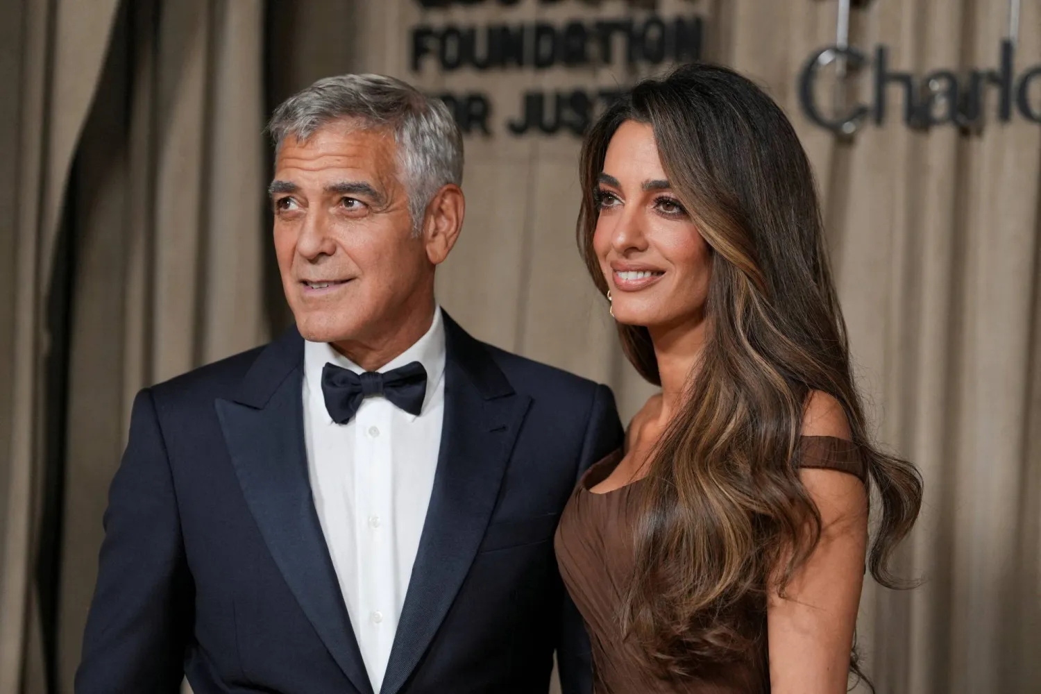 Actor George Clooney and Amal Clooney host their annual fundraiser "The Albie Awards" in London, Britain, October 3, 2025. (Reuters)
