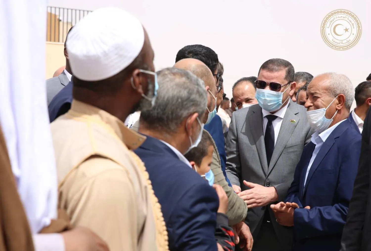 الدبيبة خلال زيارة إلى تاورغاء قبل 4 أعوام (مكتب الدبيبة)