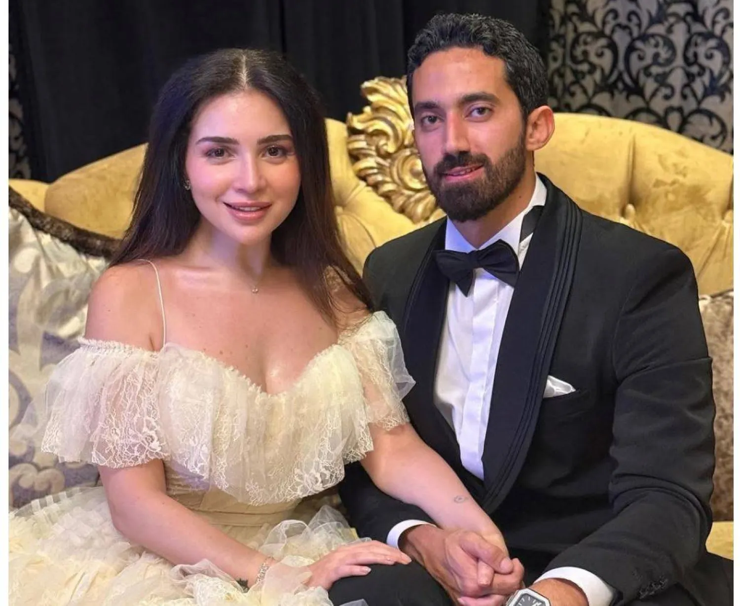 زواج مي عز الدين خلال عام 2025 (صفحتها على «فيسبوك»)