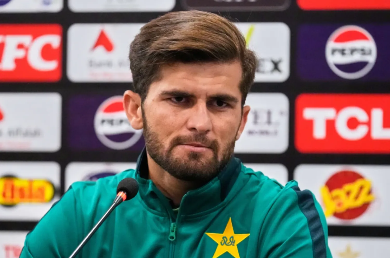 Pakistan’s ODI’s team captain Shaheen Shah Afridi attends a press conference, in Rawalpindi, Pakistan, on Nov. 10, 2025. (AP Photo/Anjum Naveed, File)

